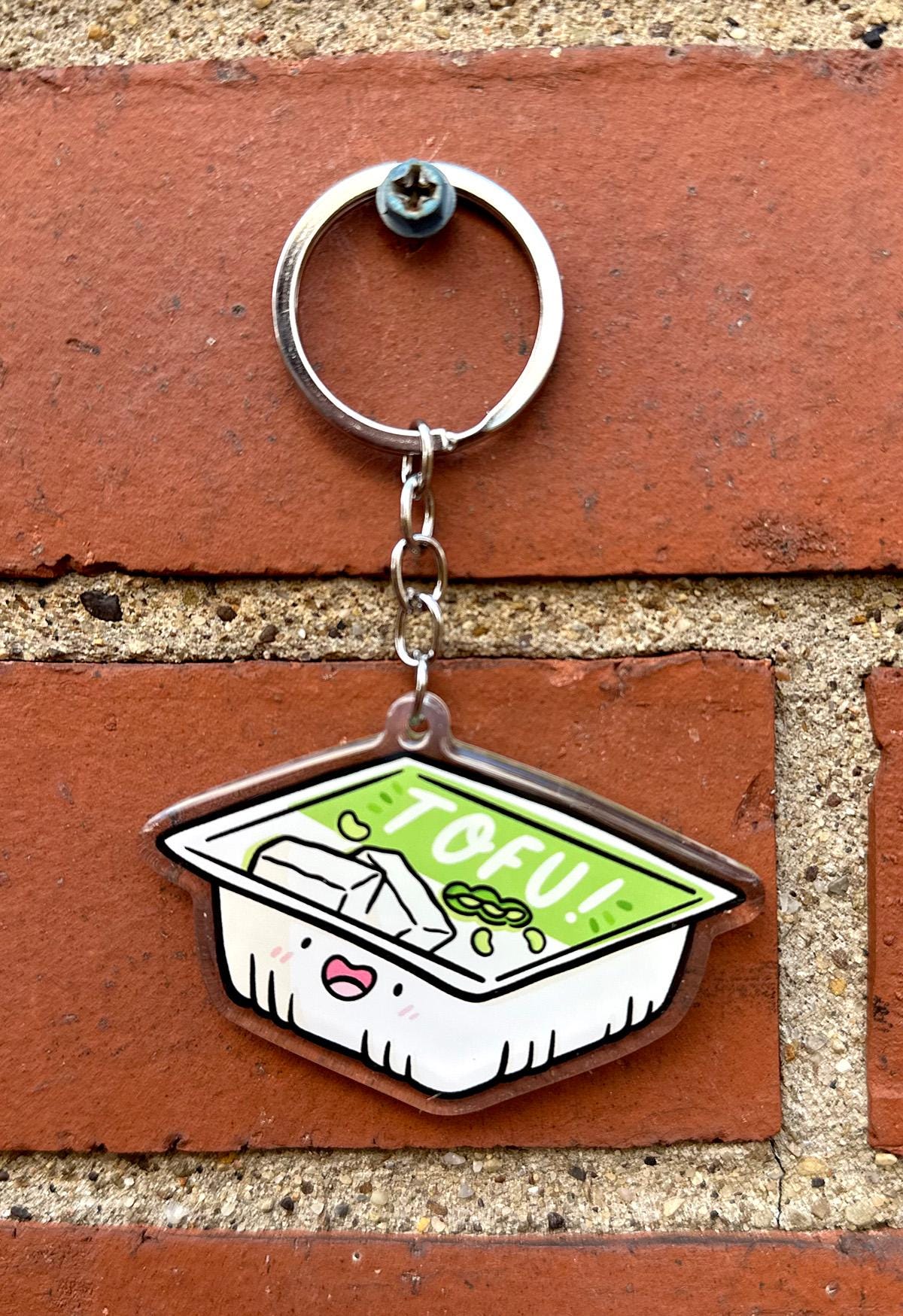 Tofu Keychain