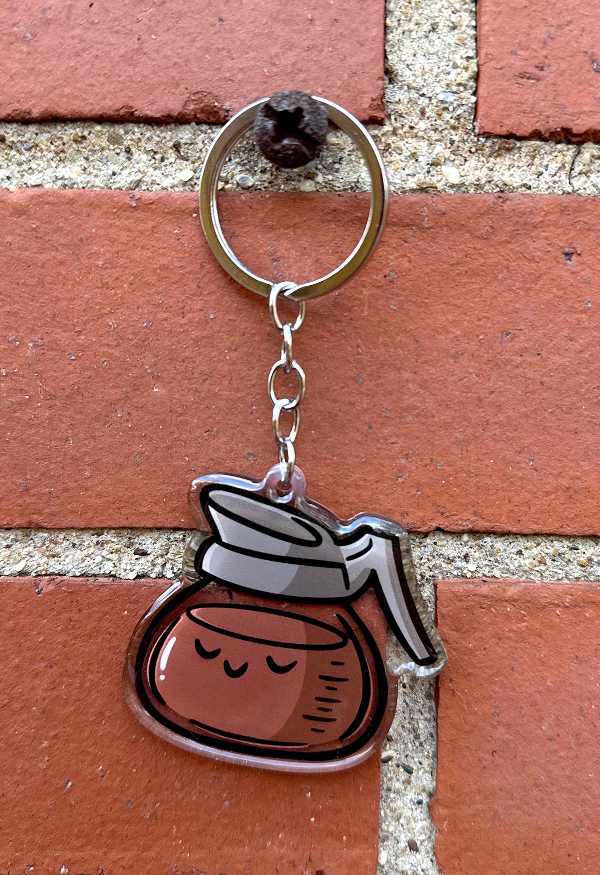 Coffee Pot Keychain