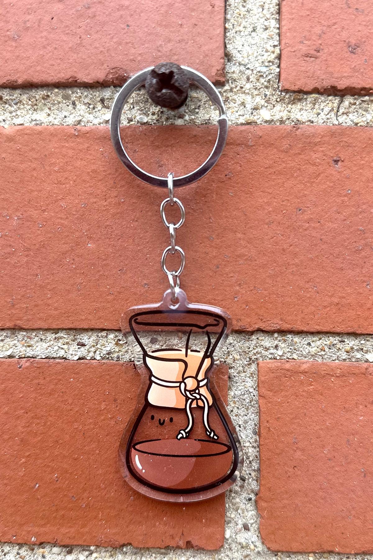 Pour Over Coffee Keychain