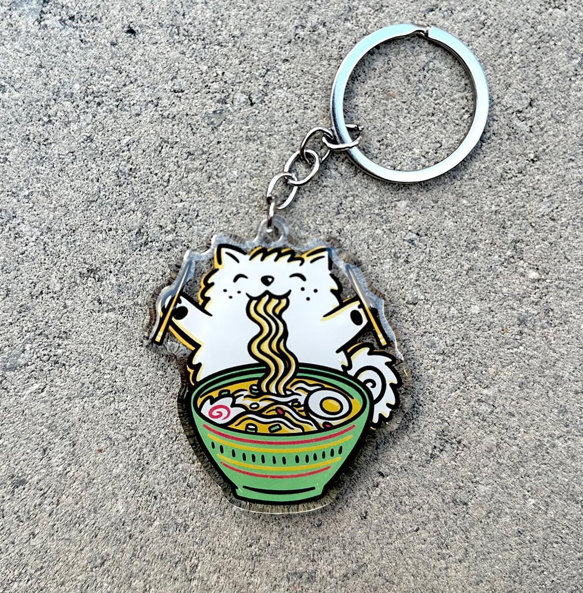 Ramen Dog Keychain