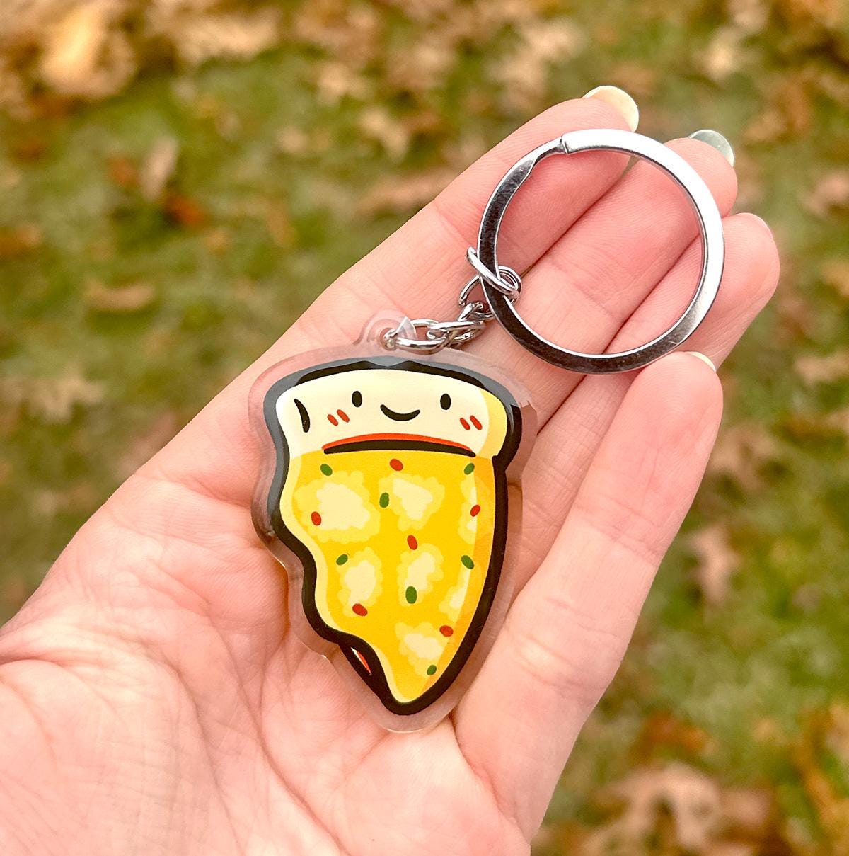 Cheese Pizza Keychain