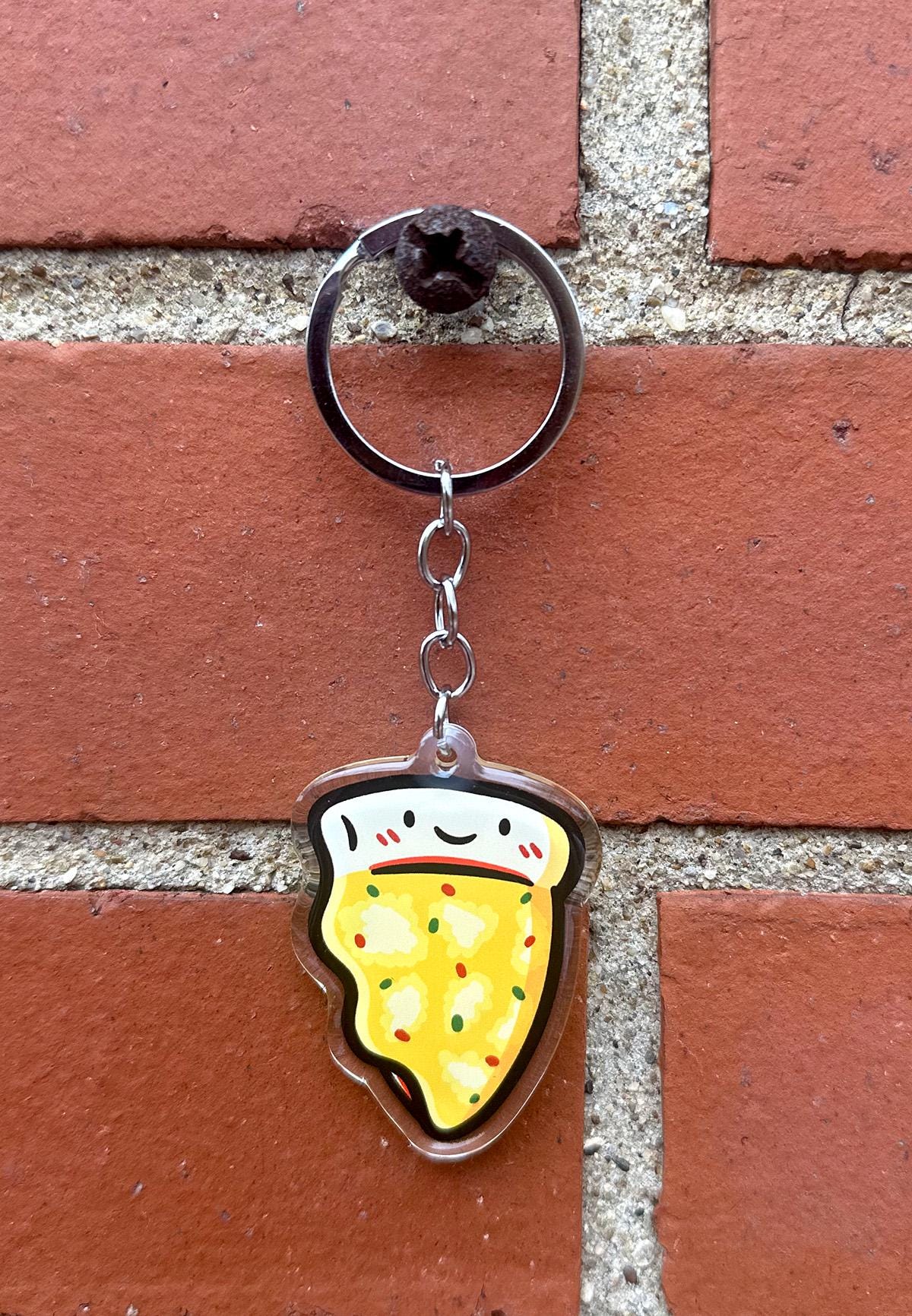 Cheese Pizza Keychain