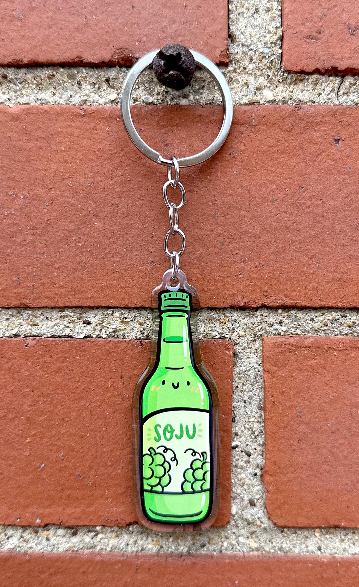 Soju Keychain (Grape)