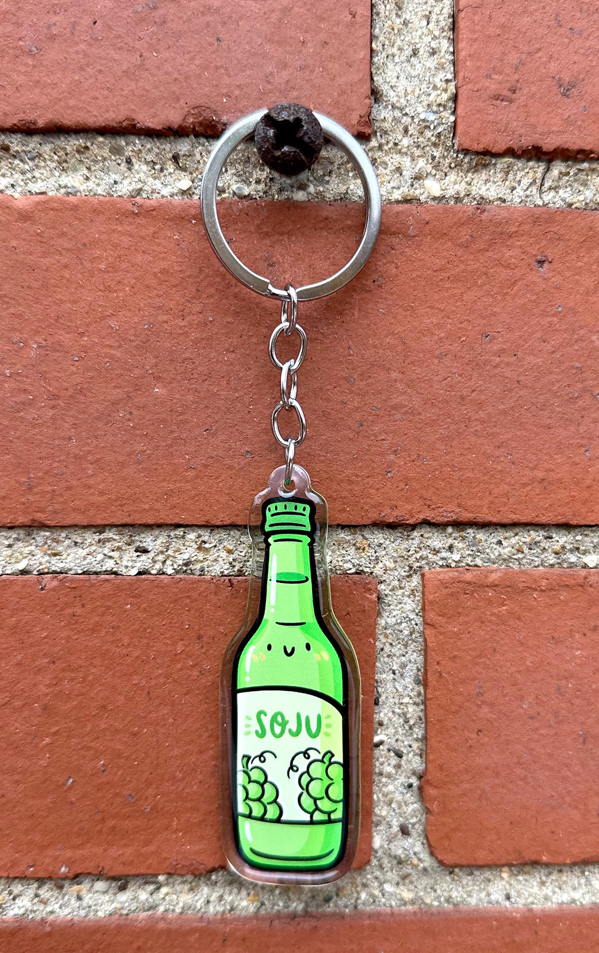 Soju Keychain (Grape)