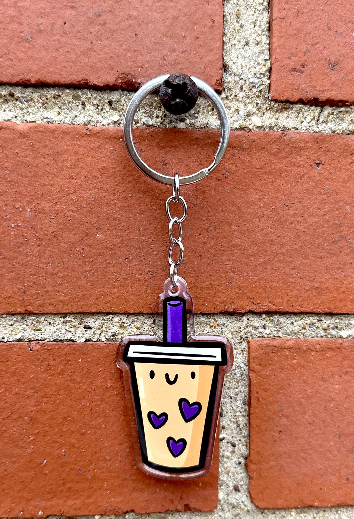 Bubble Tea Keychain (Tan)