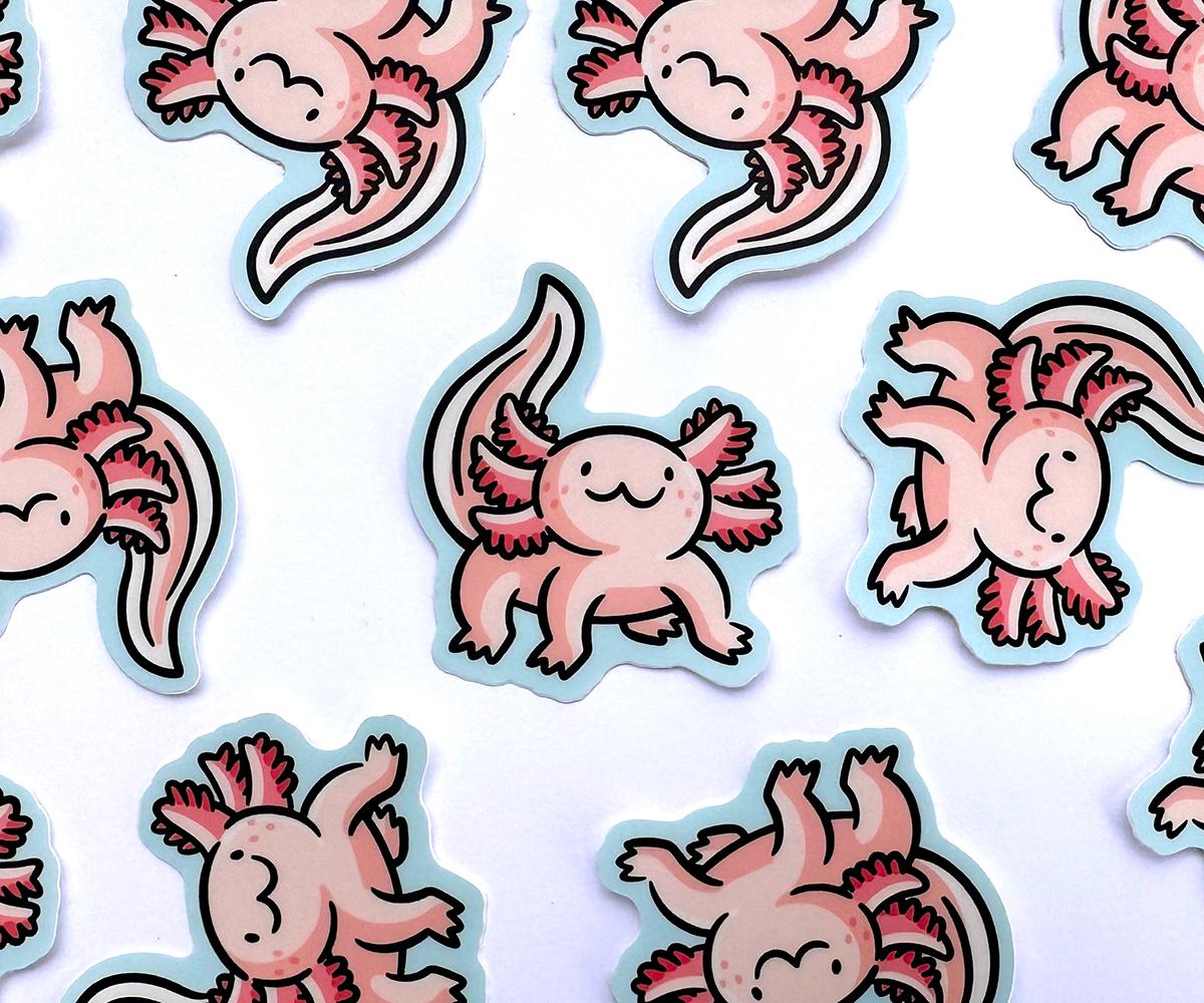 Axolotl Mini Sticker