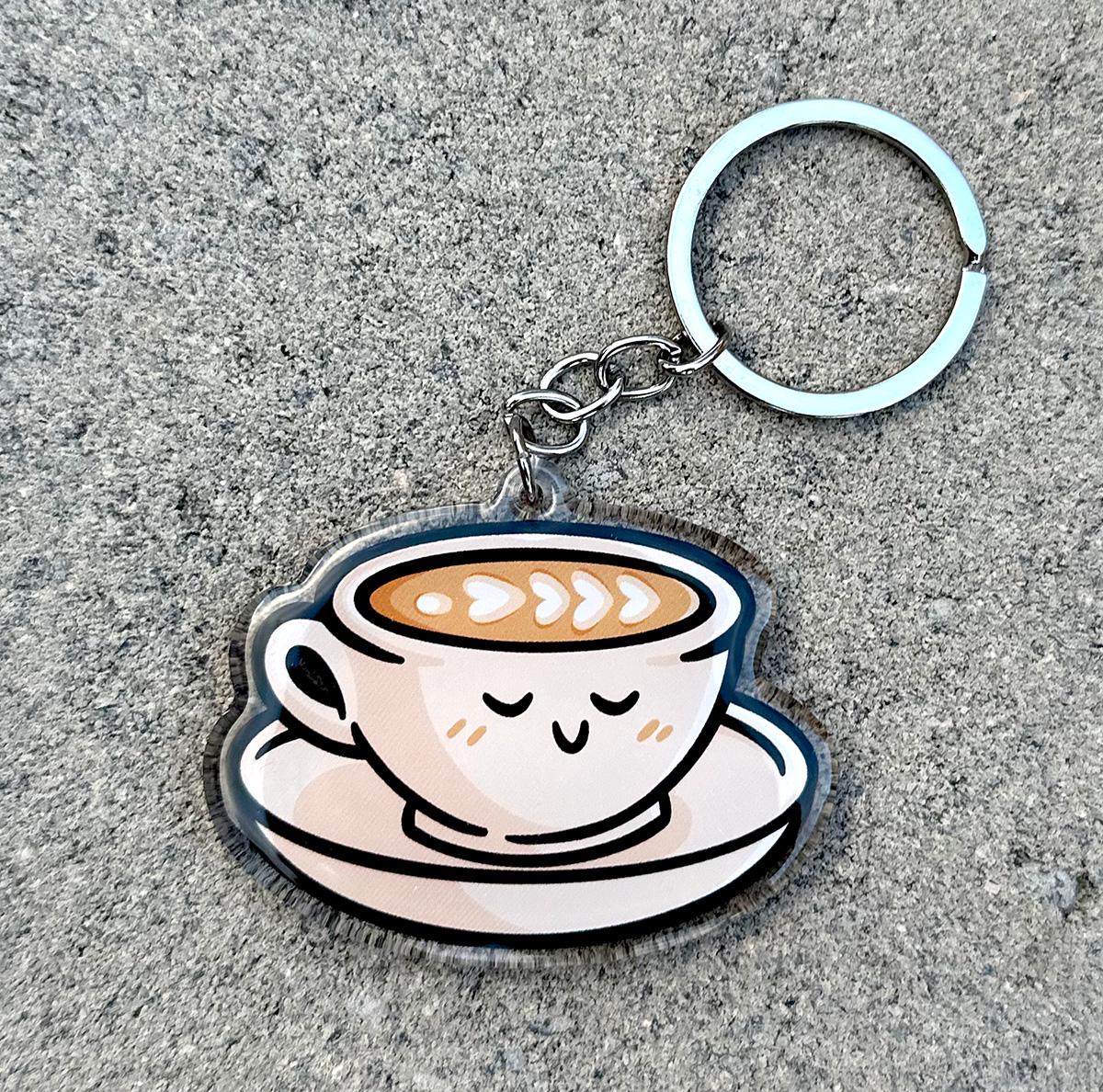 Latte Keychain