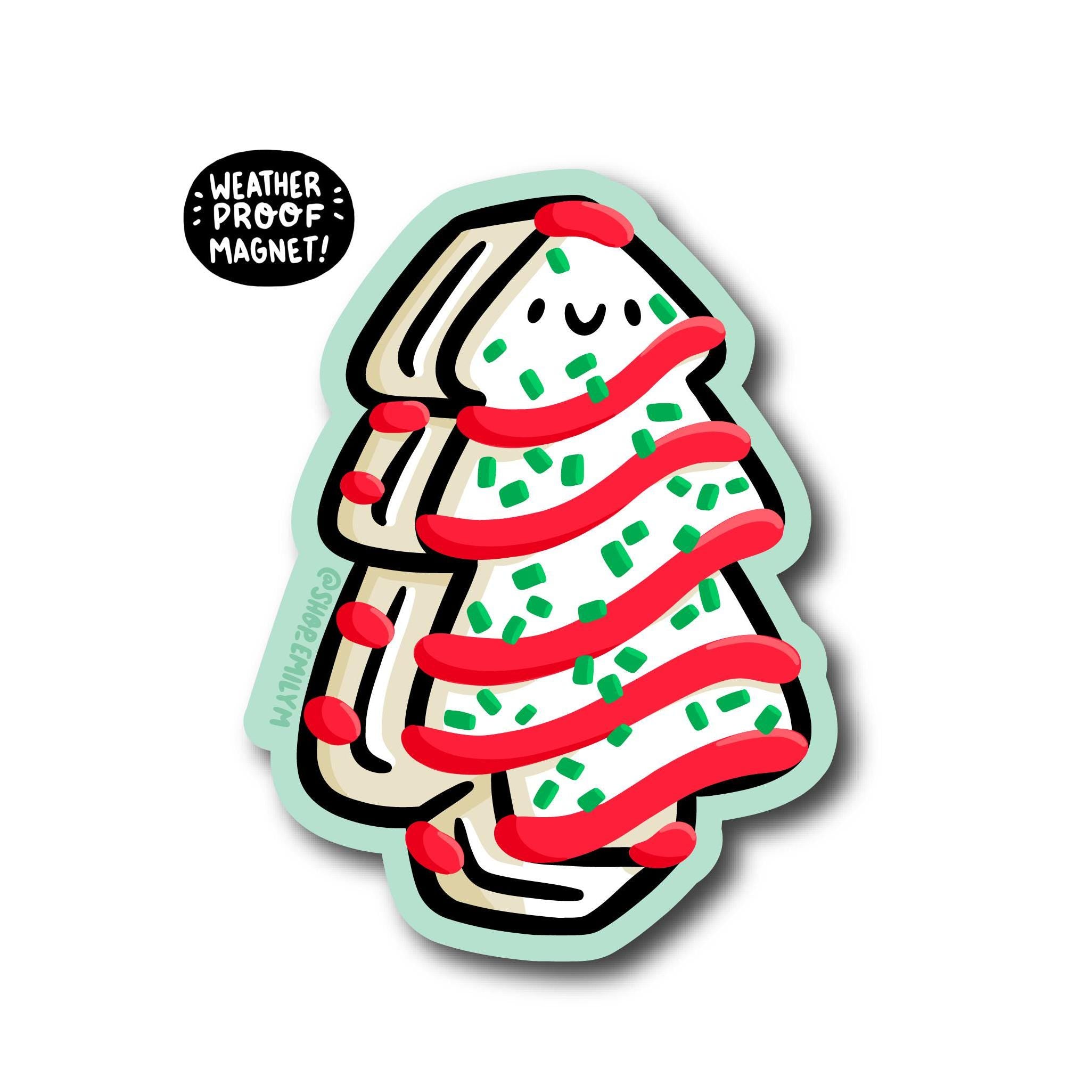 Christmas Tree Cake Magnet