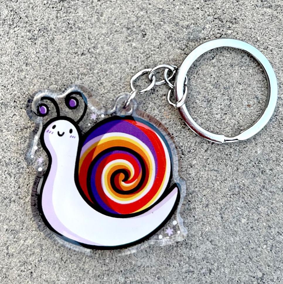 Snail Keychain