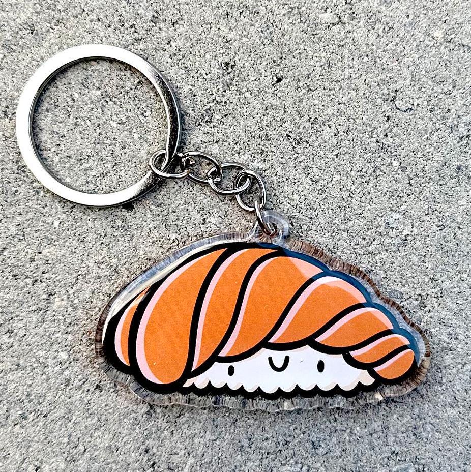 Salmon Sushi Keychain