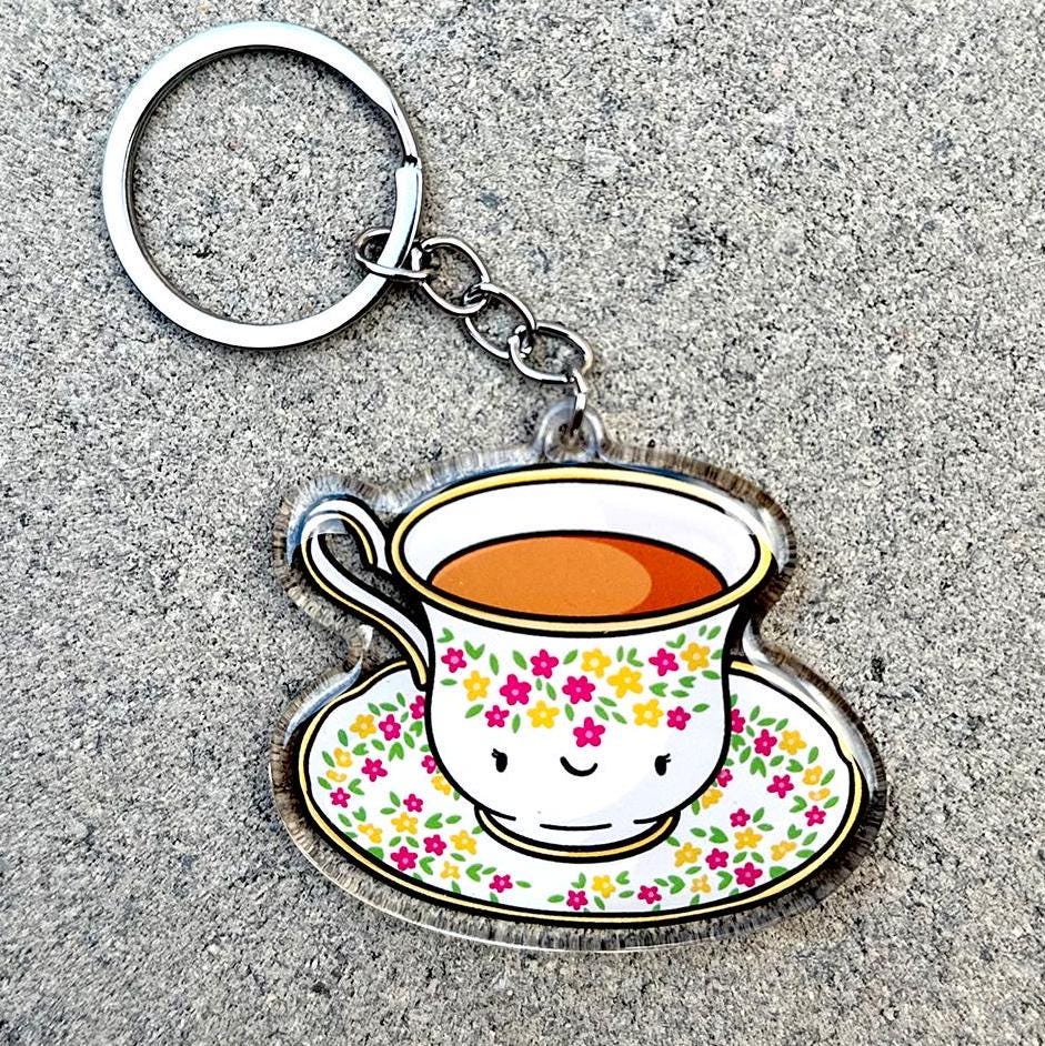 Teacup Keychain