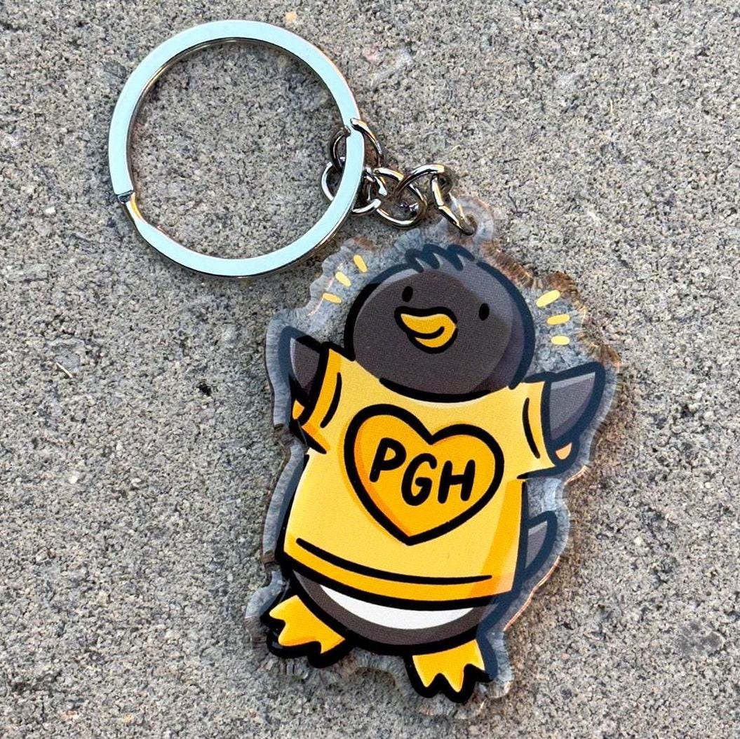 Pittsburgher Penguin Keychain