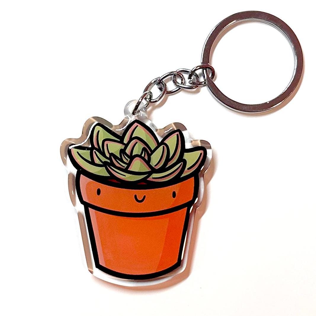 Succulent Keychain