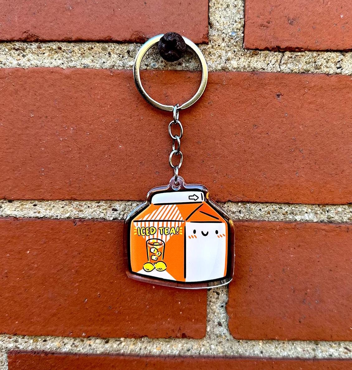 Iced Tea Carton Keychain