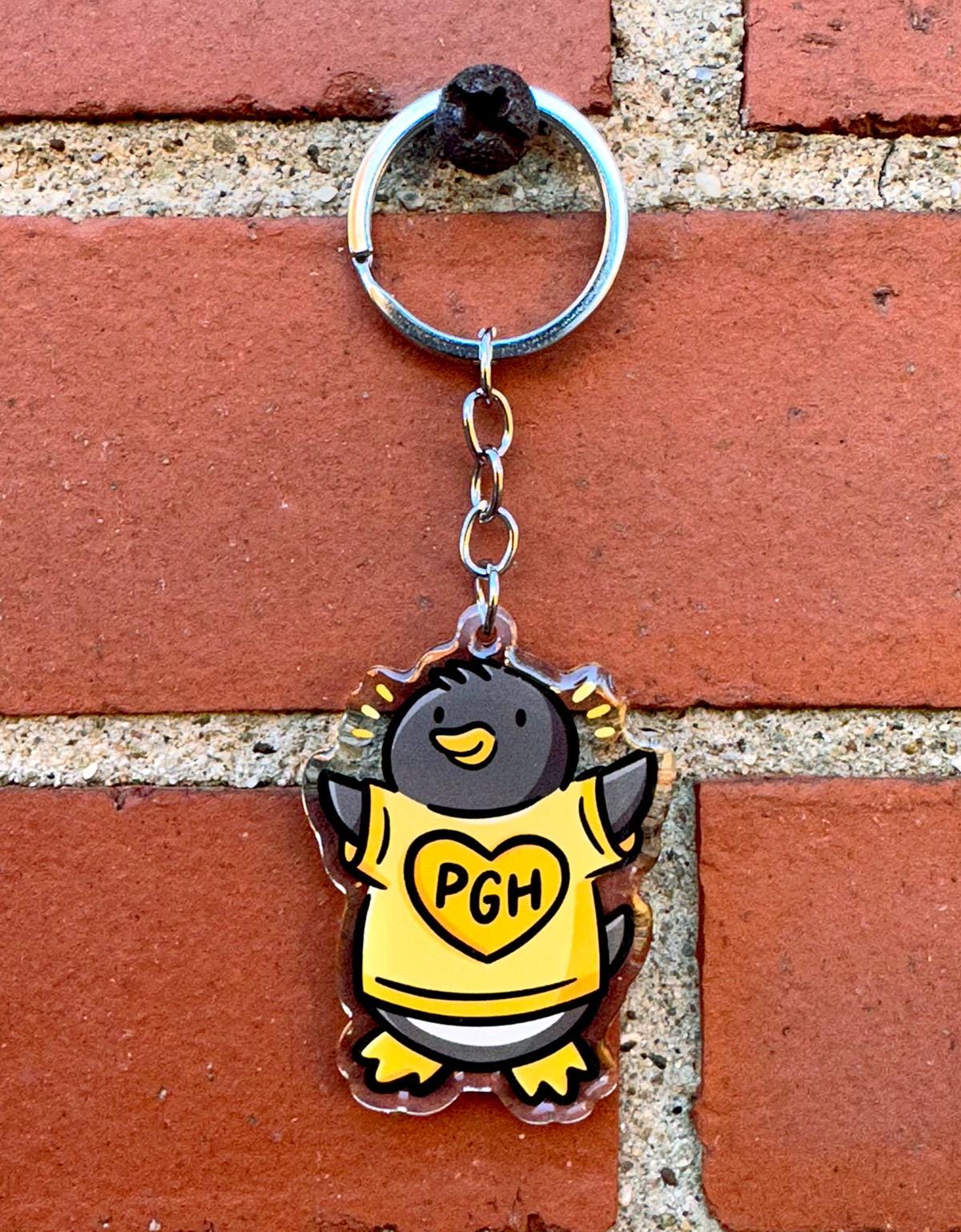 Pittsburgher Penguin Keychain