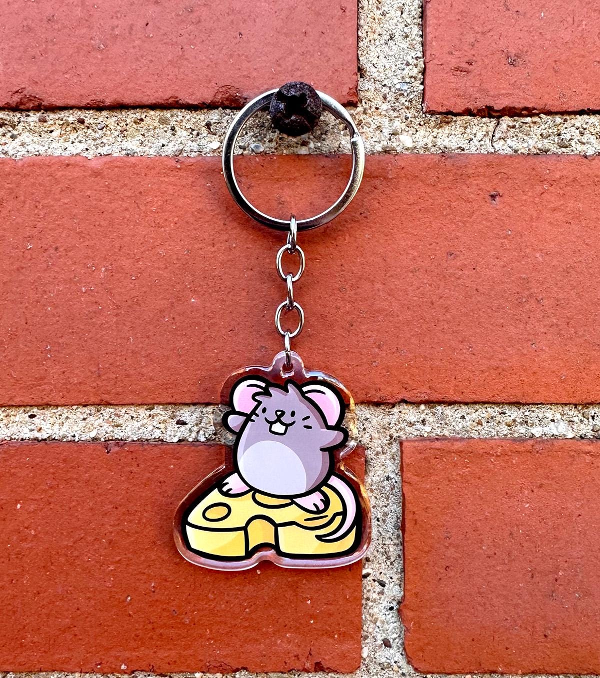 Surfing Mouse Keychain