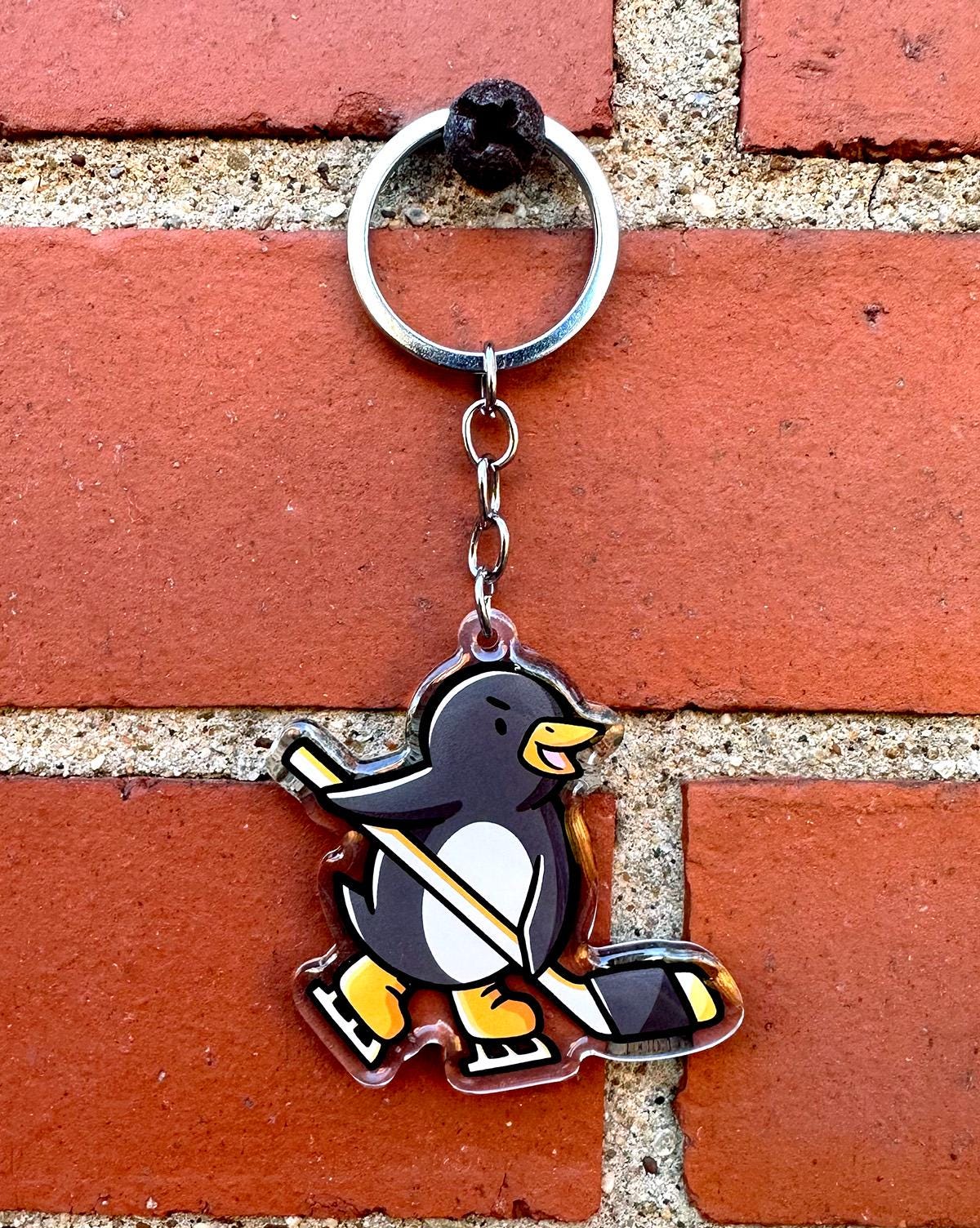 Pittsburgh Hockey Penguin Keychain