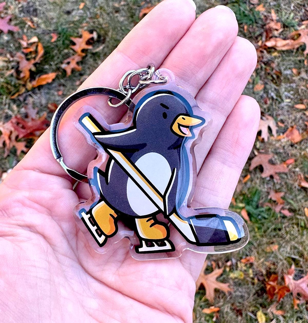 Pittsburgh Hockey Penguin Keychain