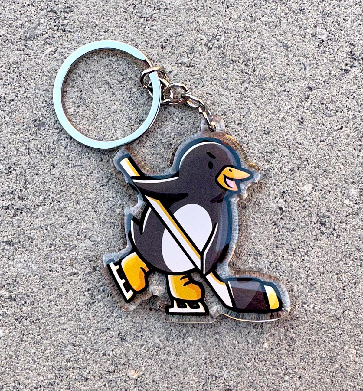 Pittsburgh Hockey Penguin Keychain