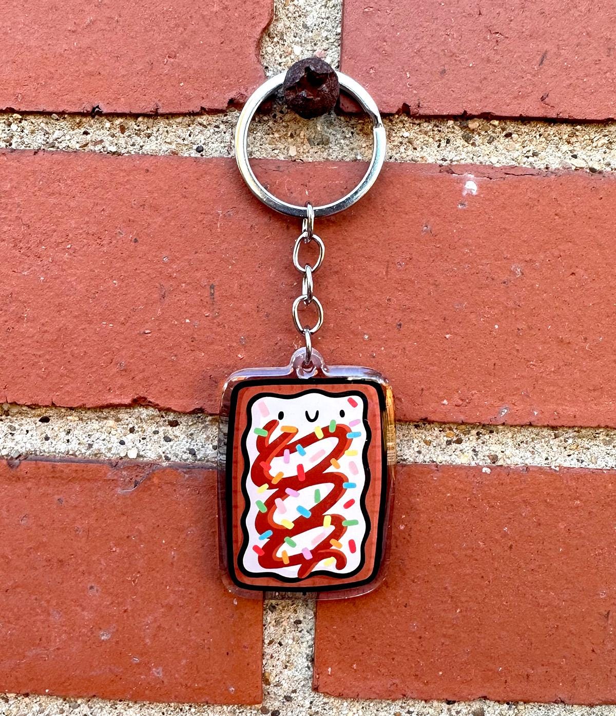 Toaster Pastry Keychain (Hot Fudge Sundae)