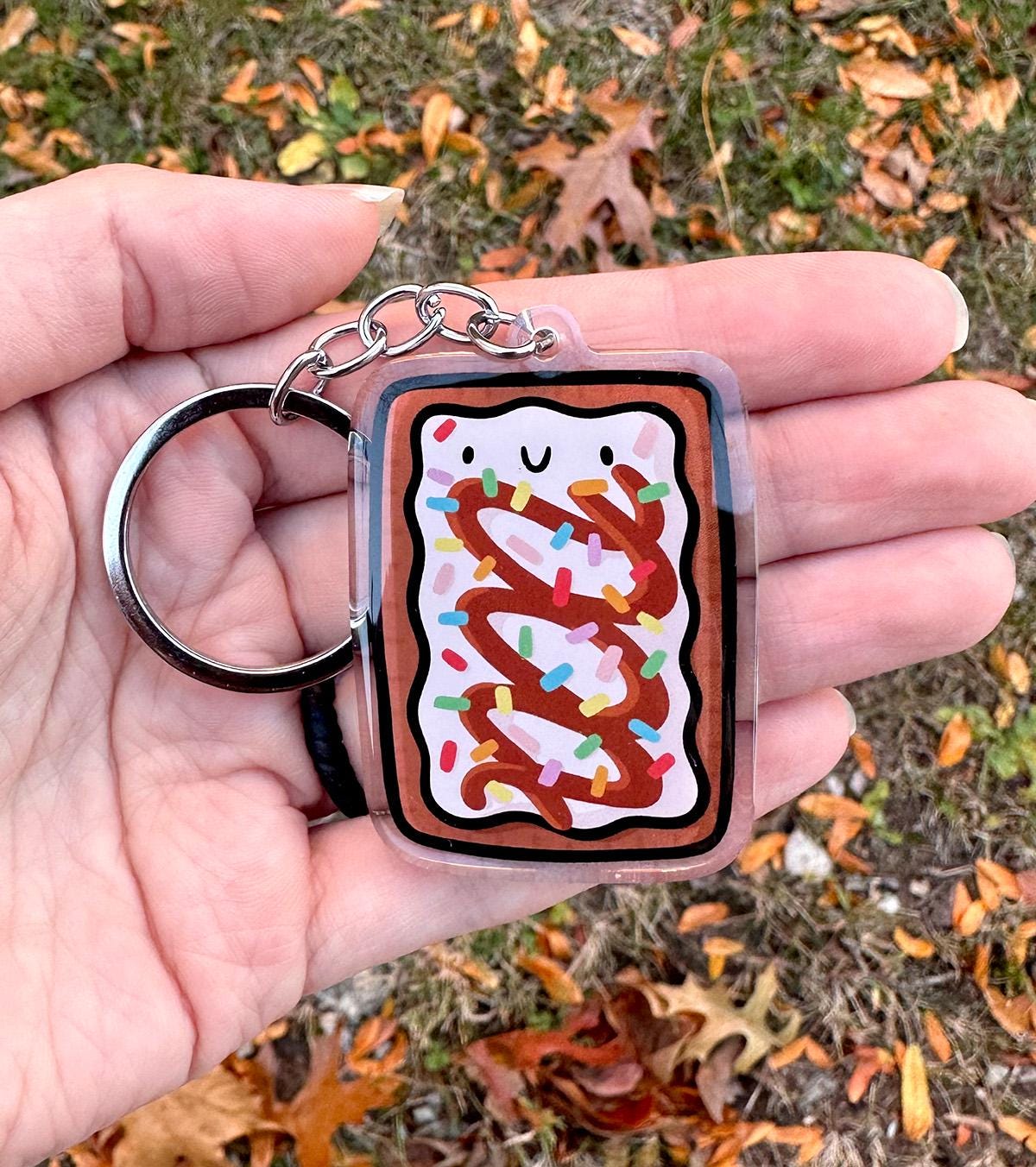 Toaster Pastry Keychain (Hot Fudge Sundae)