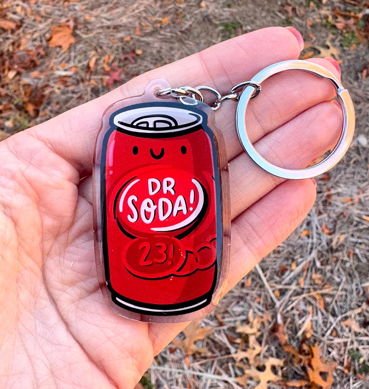 Dr. Soda Keychain