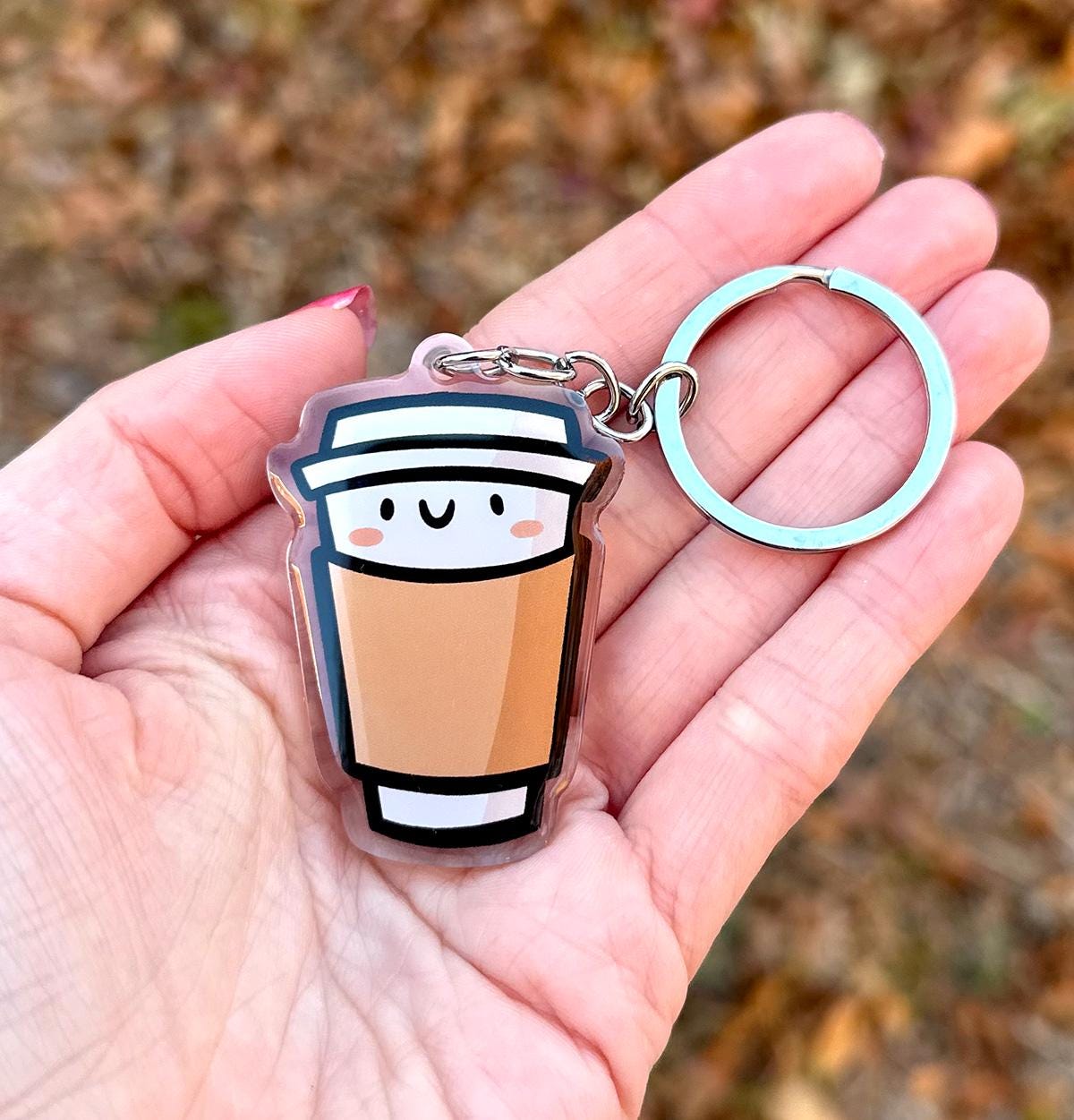 To Go Coffee Keychain