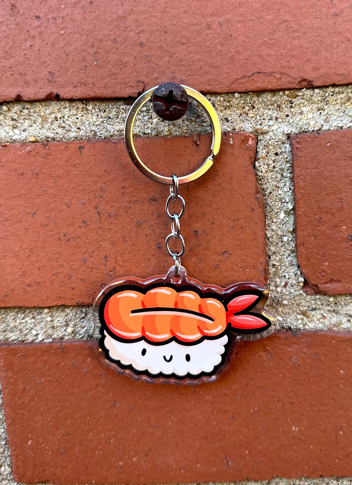 Shrimp Sushi Keychain