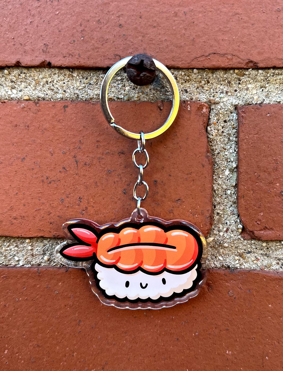 Shrimp Sushi Keychain