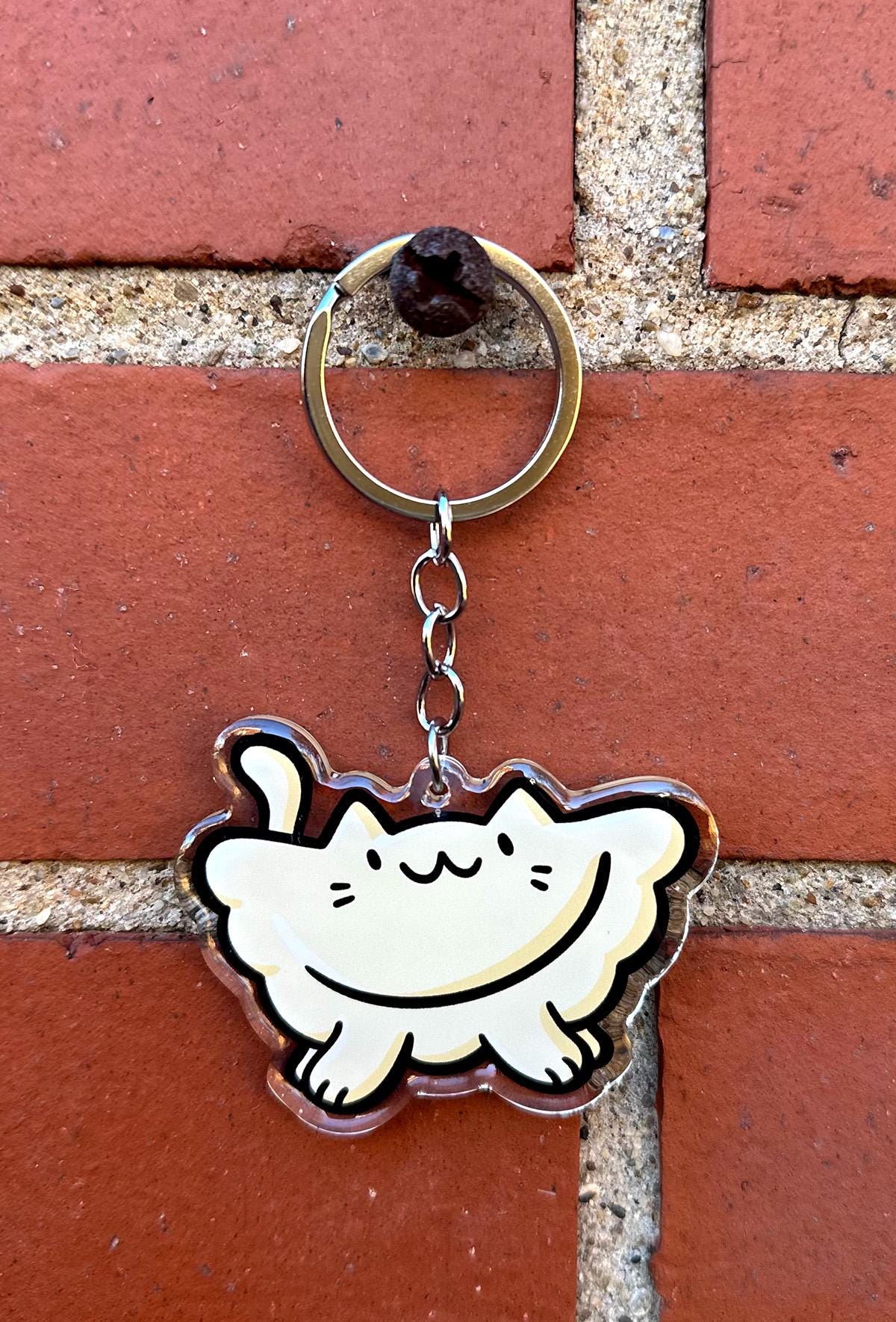 Pierogi Cat Keychain