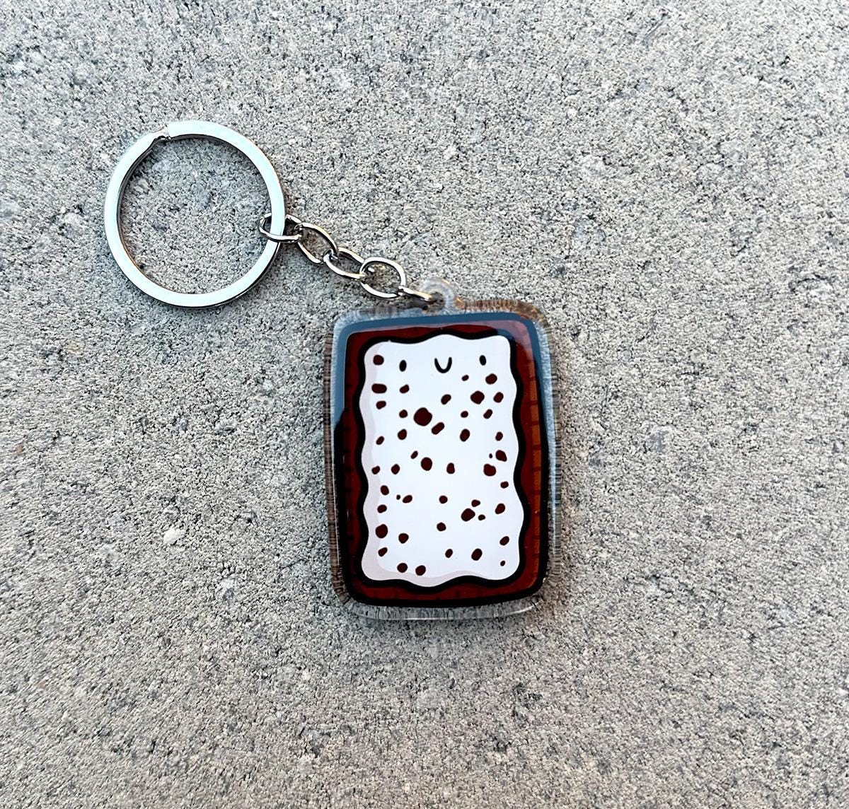 Toaster Pastry Keychain (Cookies & Cream)