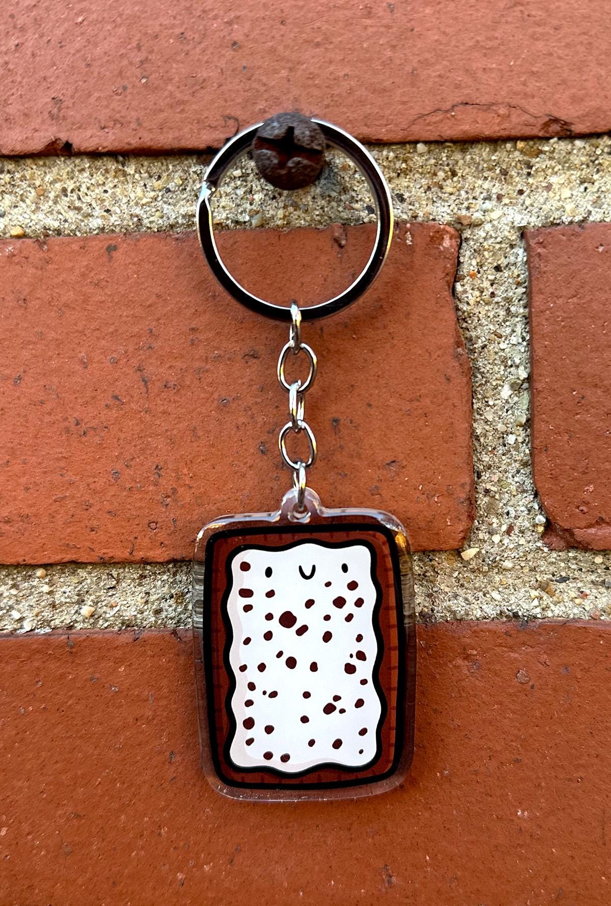 Toaster Pastry Keychain (Cookies & Cream)