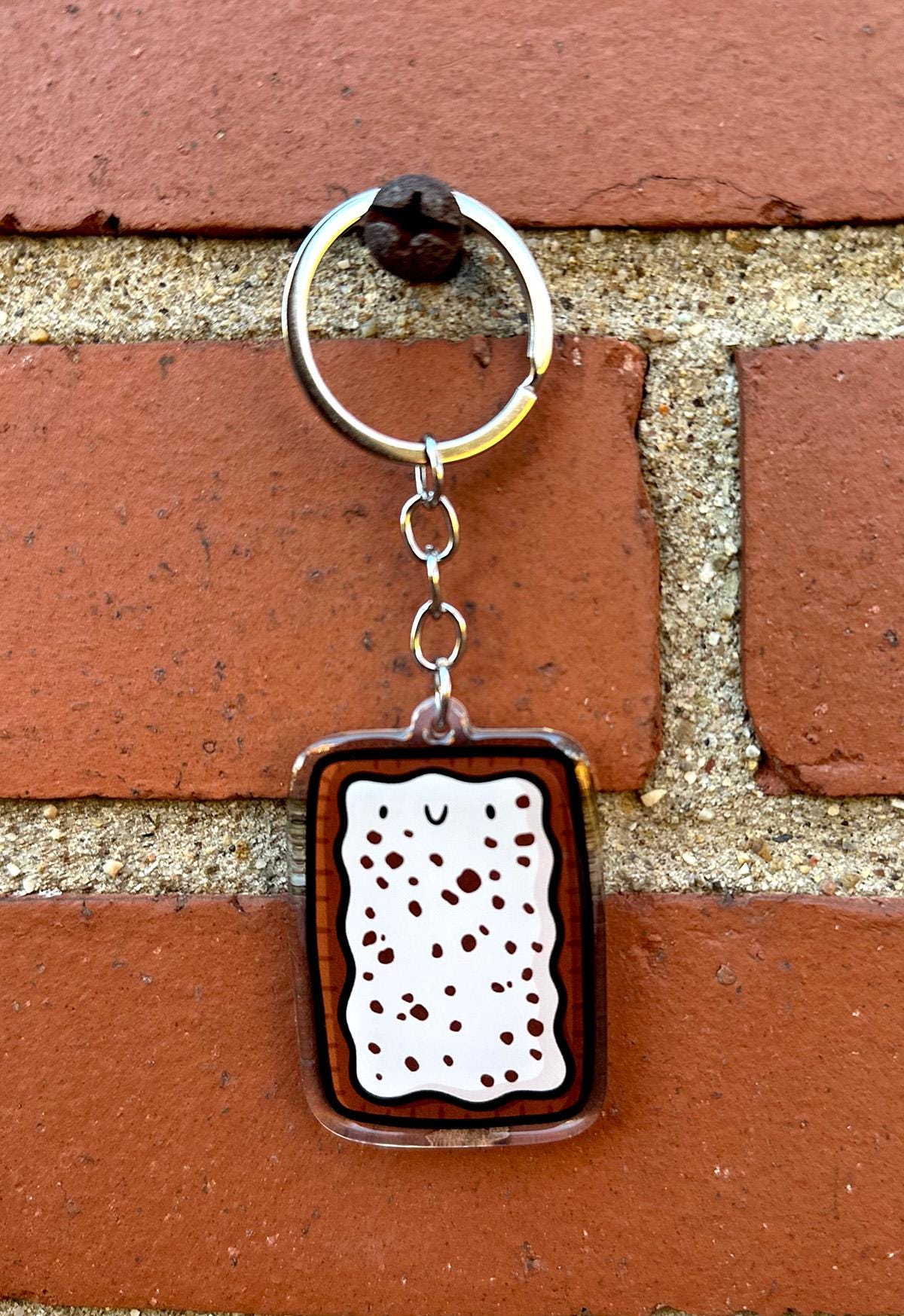 Toaster Pastry Keychain (Cookies & Cream)