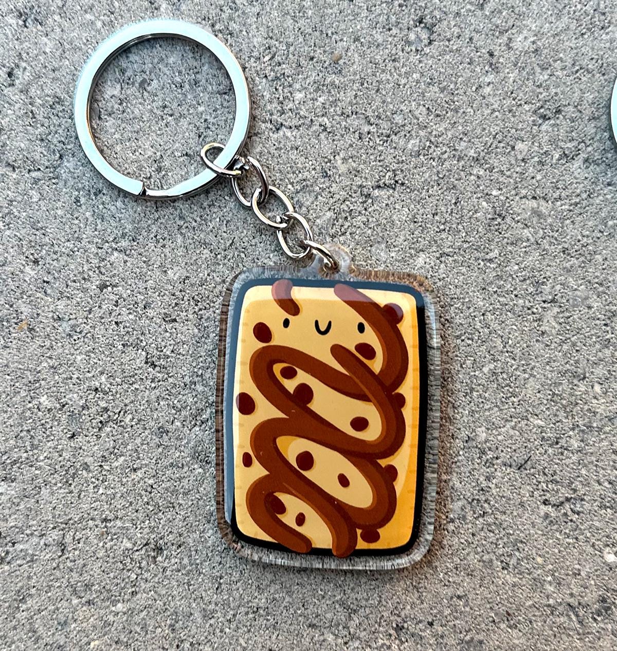 Toaster Pastry Keychain (Chocolate Chip)