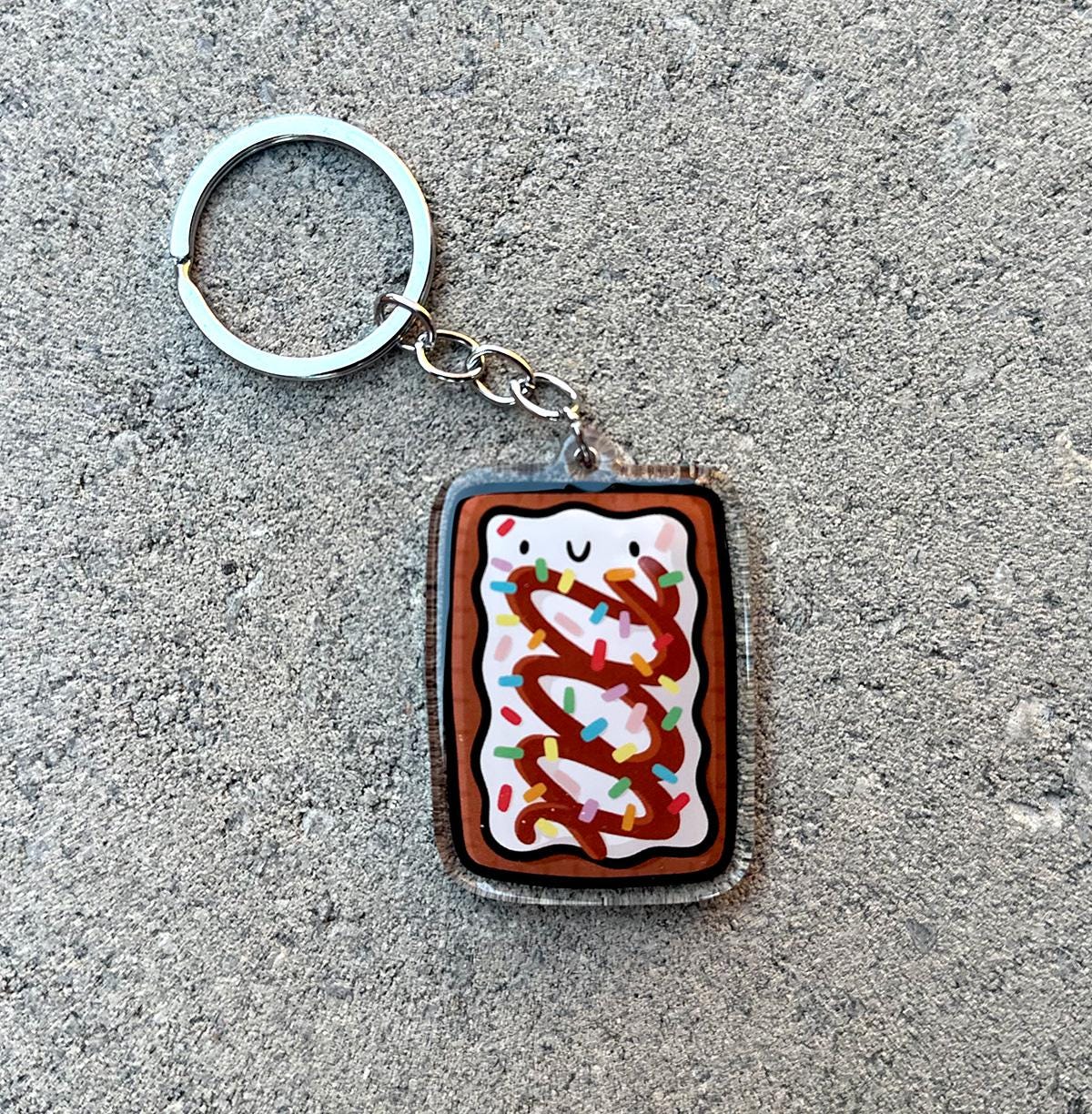 Toaster Pastry Keychain (Hot Fudge Sundae)