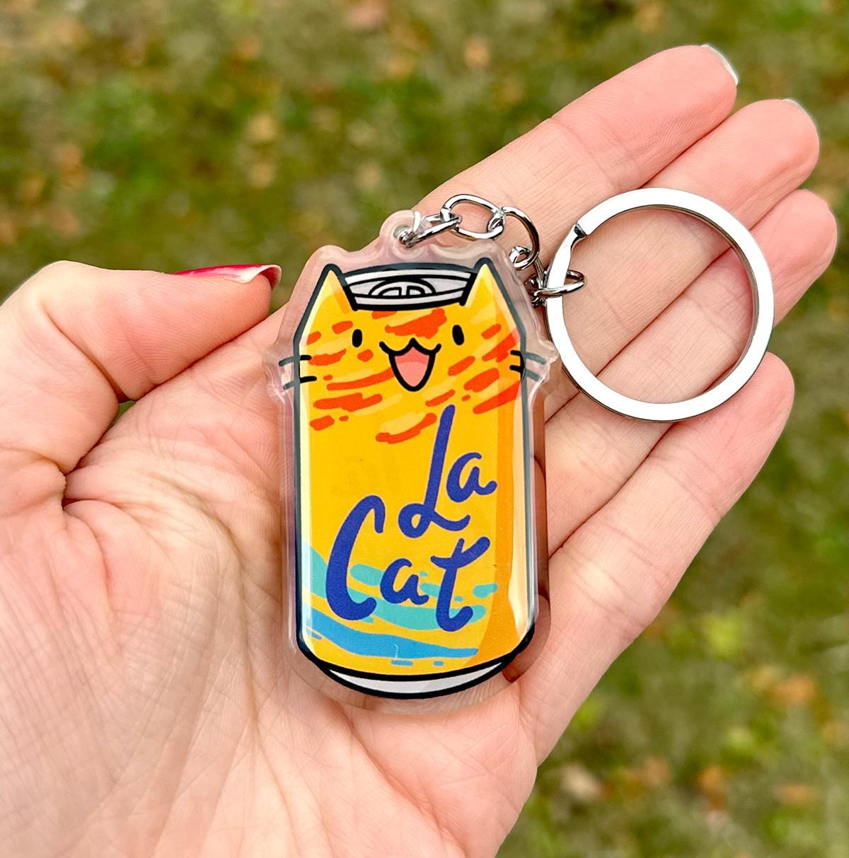 La Cat Keychain (Orange)