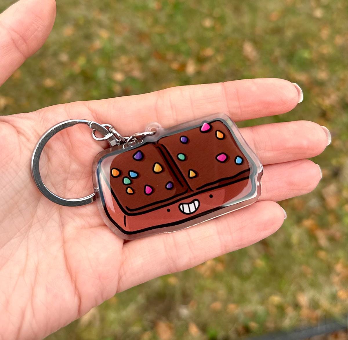 Outer Space Brownie Keychain