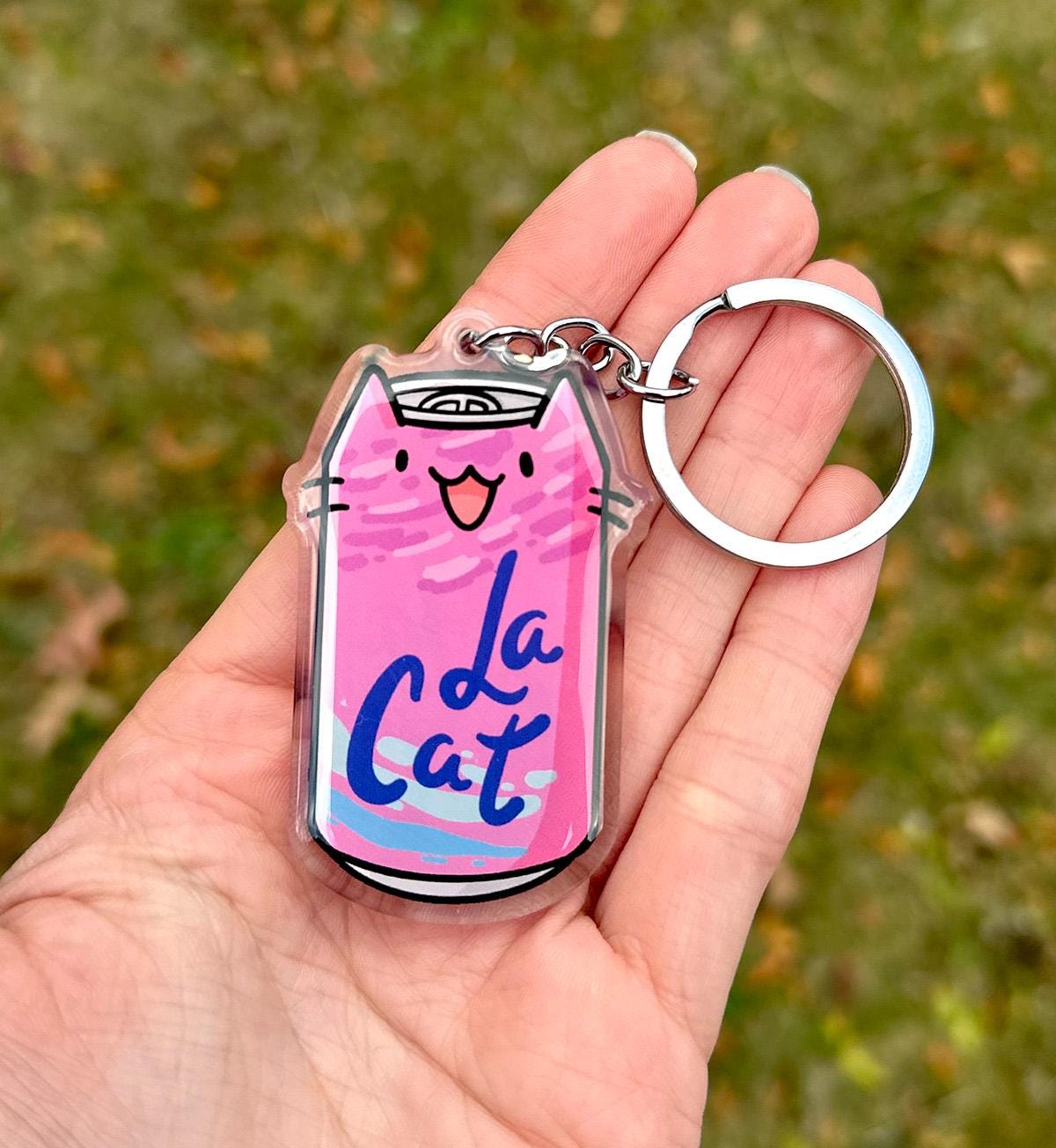 La Cat Keychain (Berry)