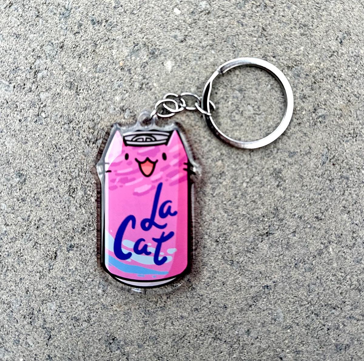 La Cat Keychain (Berry)