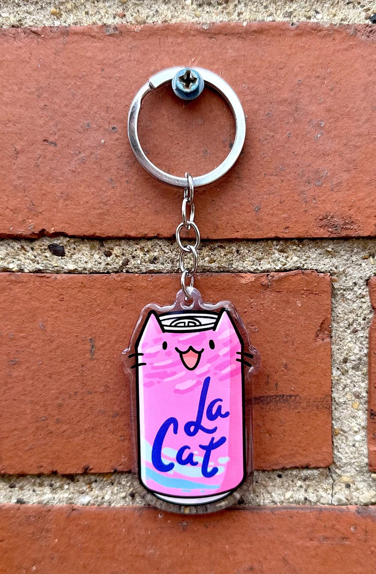 La Cat Keychain (Berry)