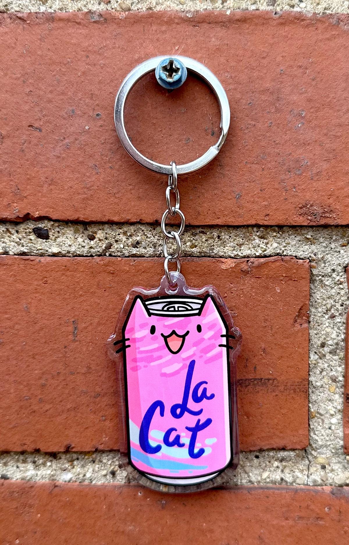 La Cat Keychain (Berry)