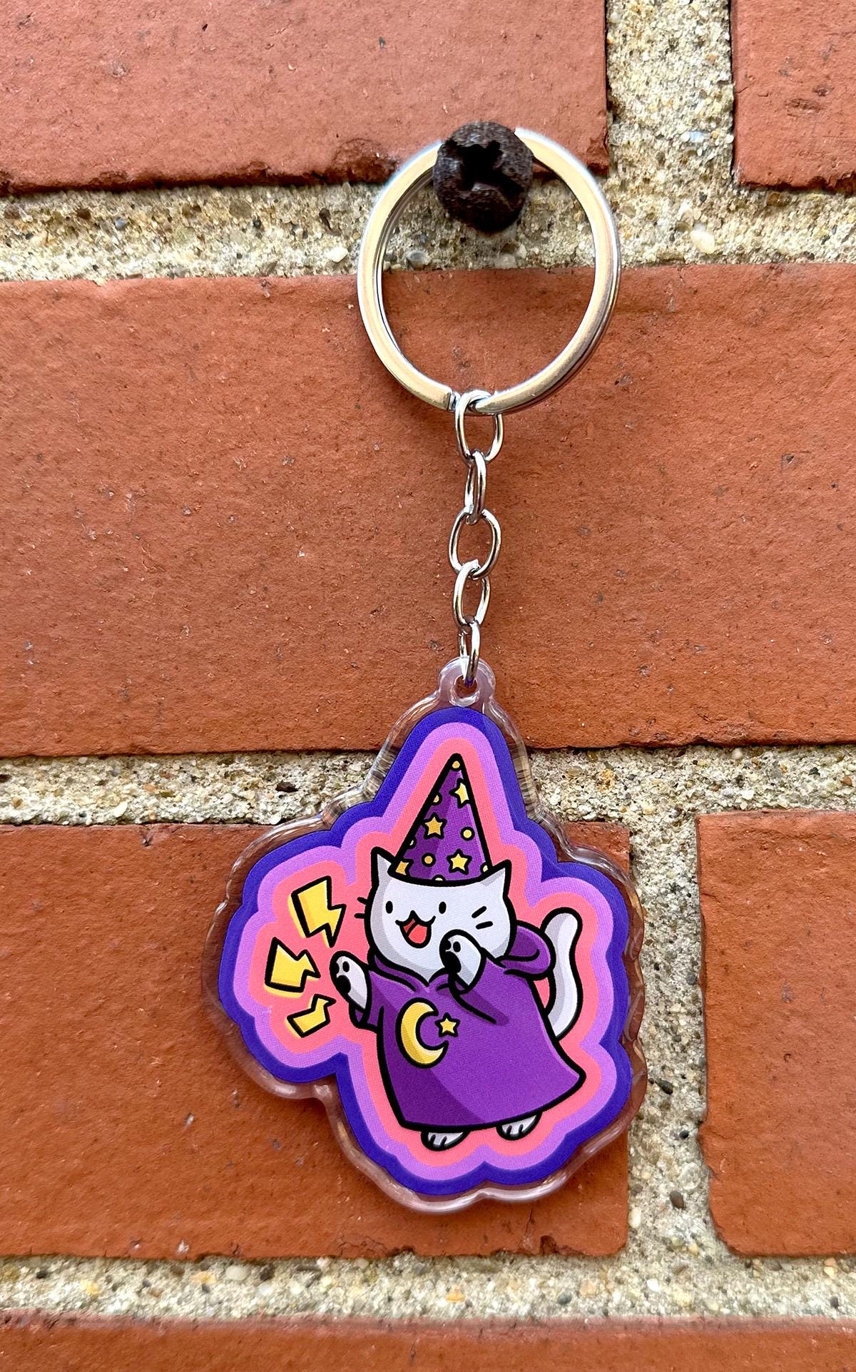 Wizard Kitty Keychain