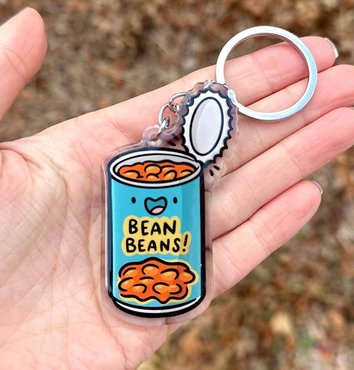 Can of Beans Keychain