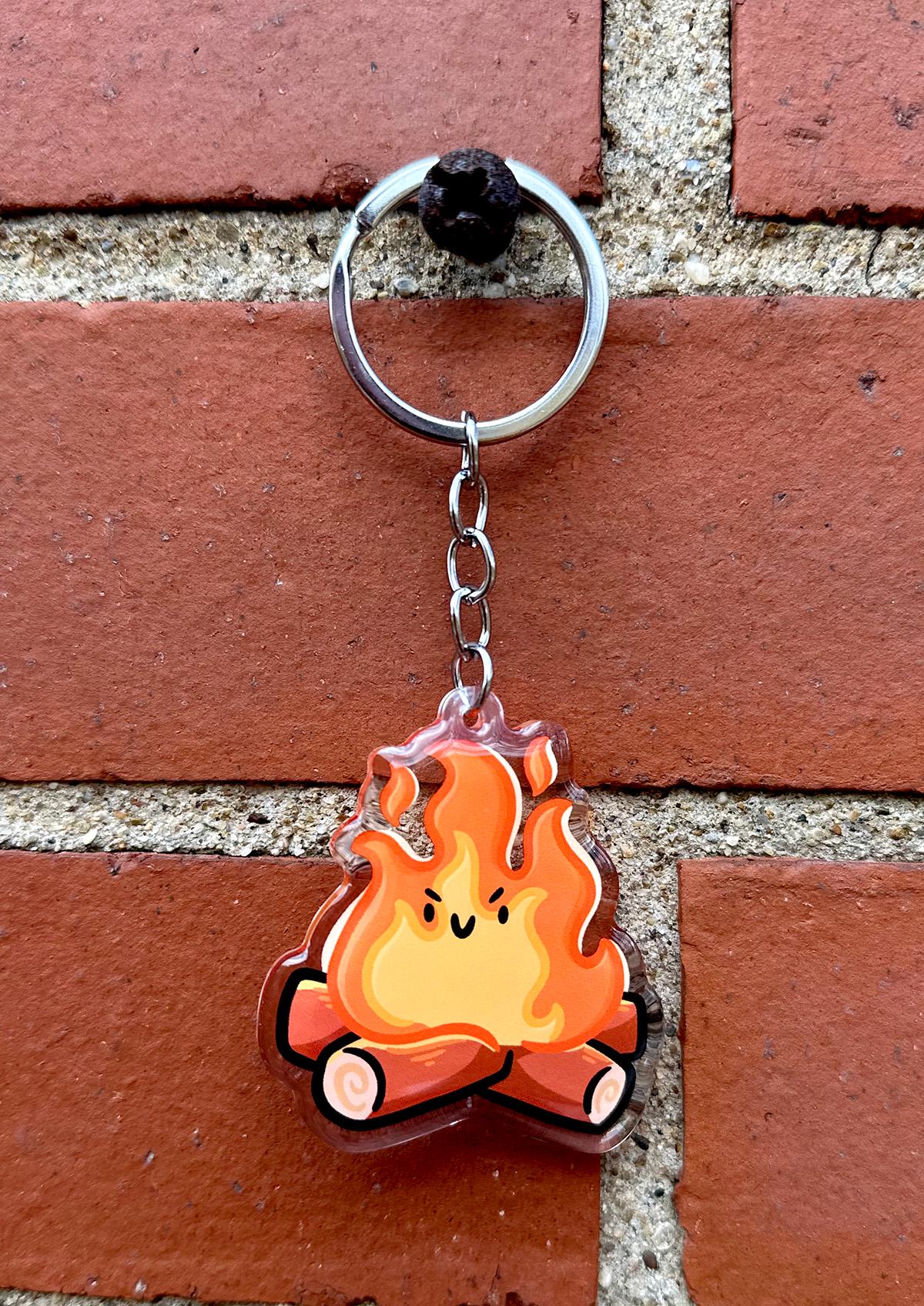 Campfire Keychain