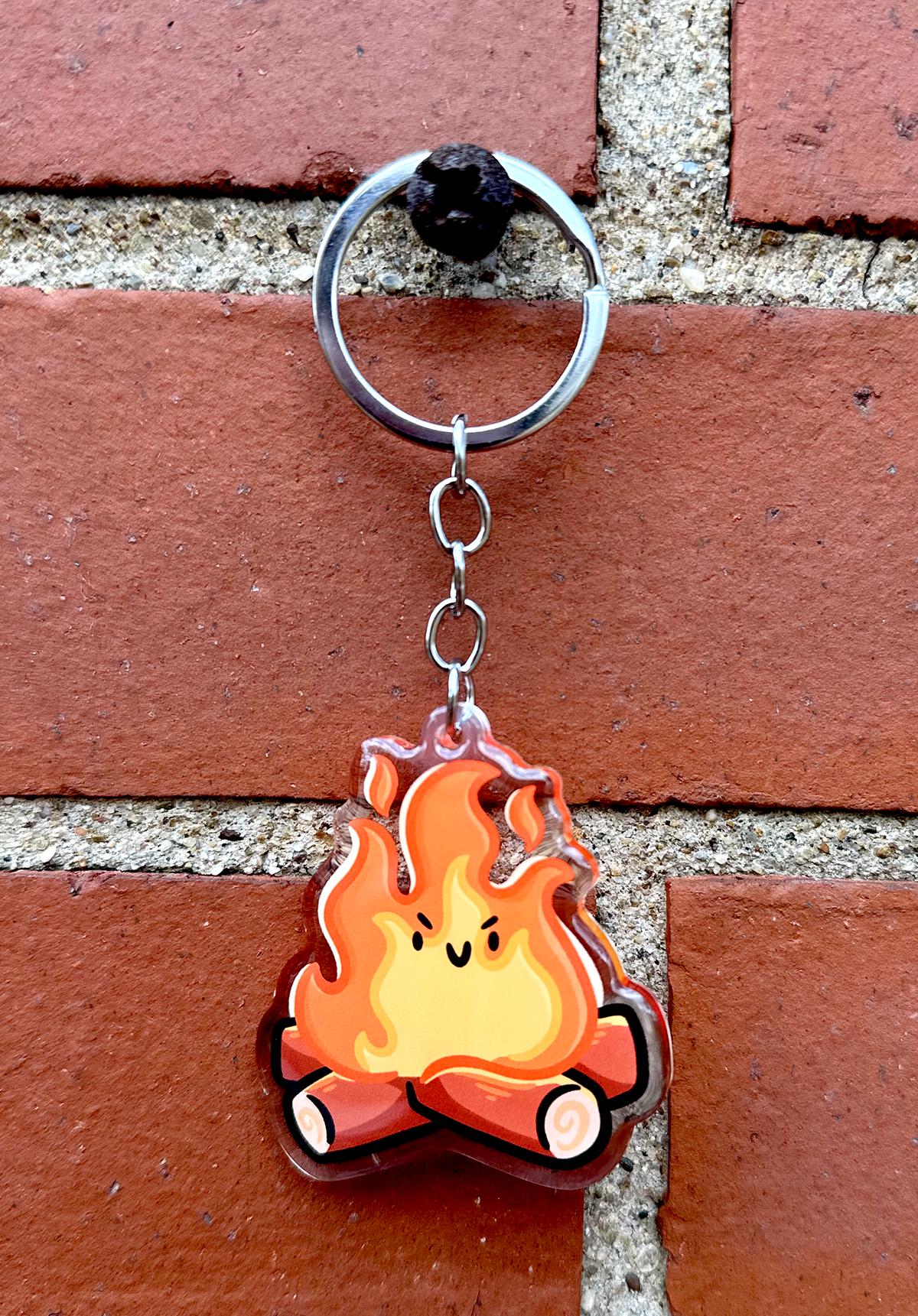 Campfire Keychain