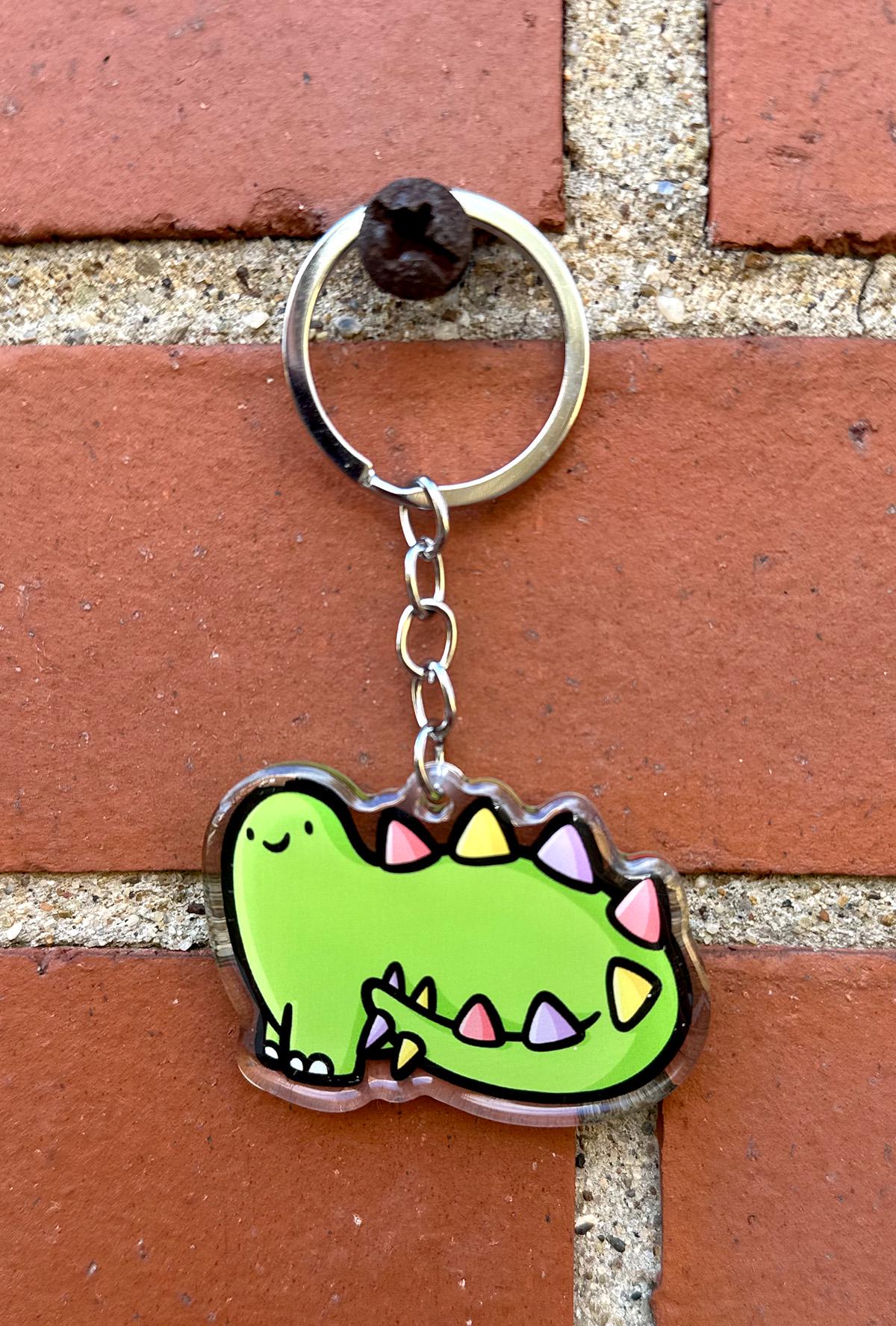 Stegosaurus Keychain