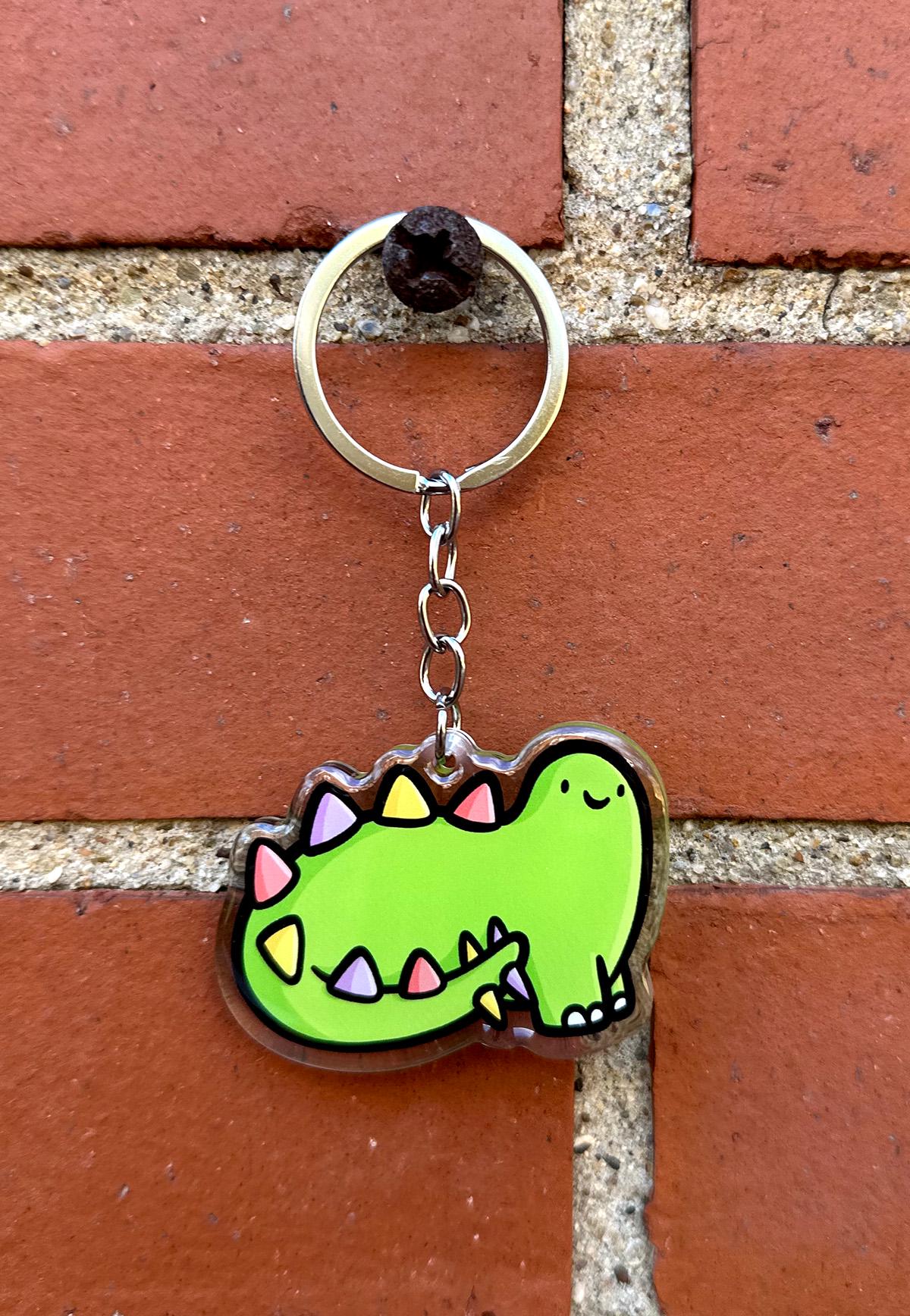 Stegosaurus Keychain