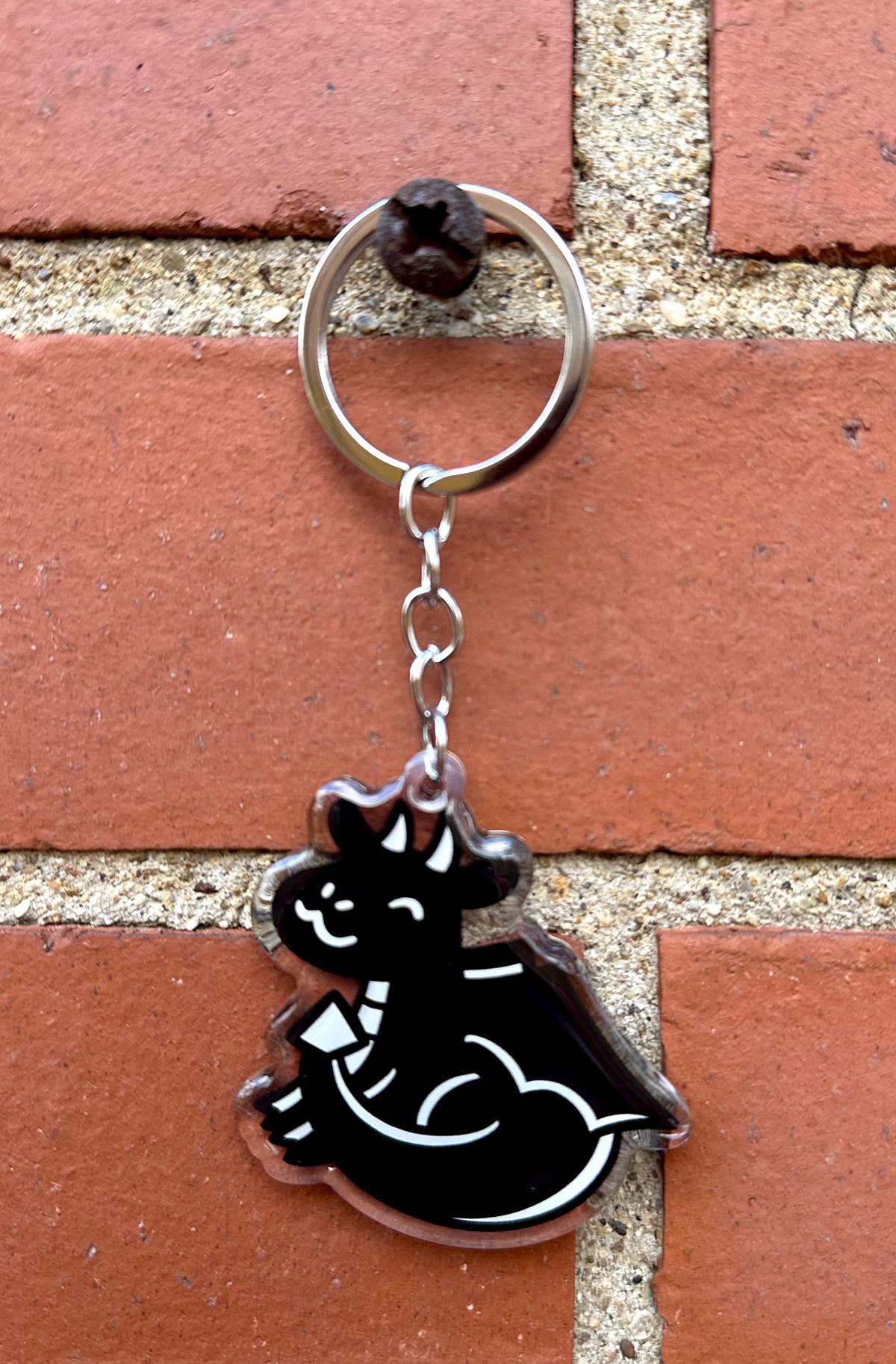 Black Dragon Keychain