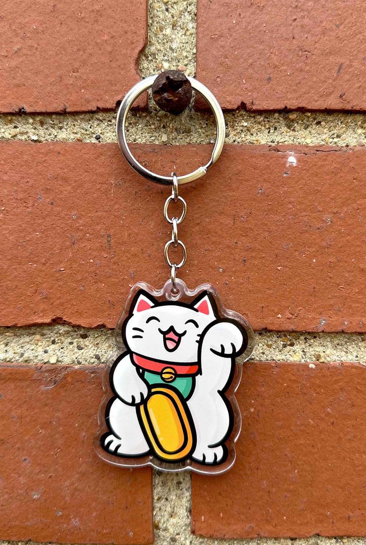 Lucky Cat Keychain