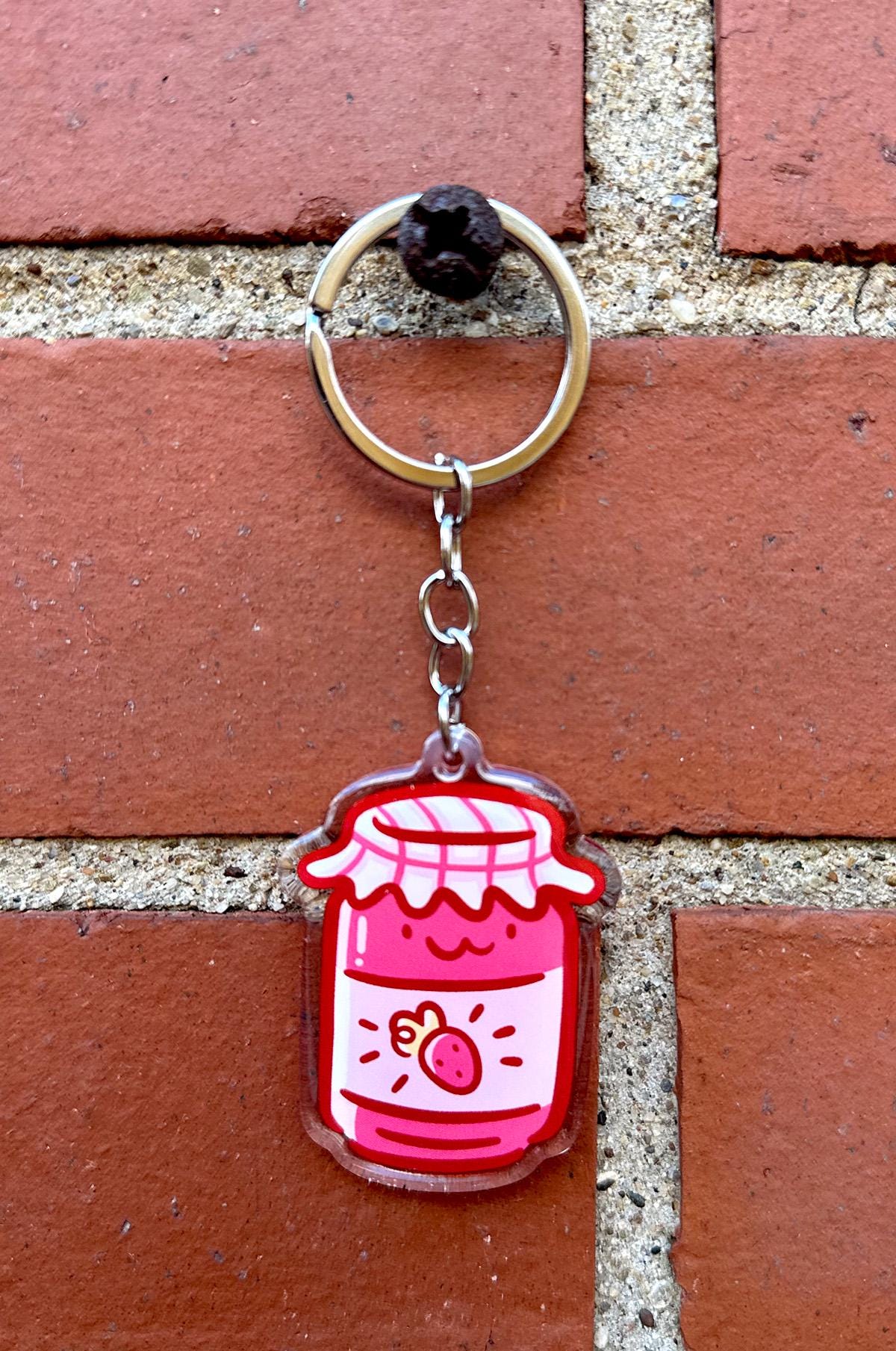 Strawberry Jam Keychain